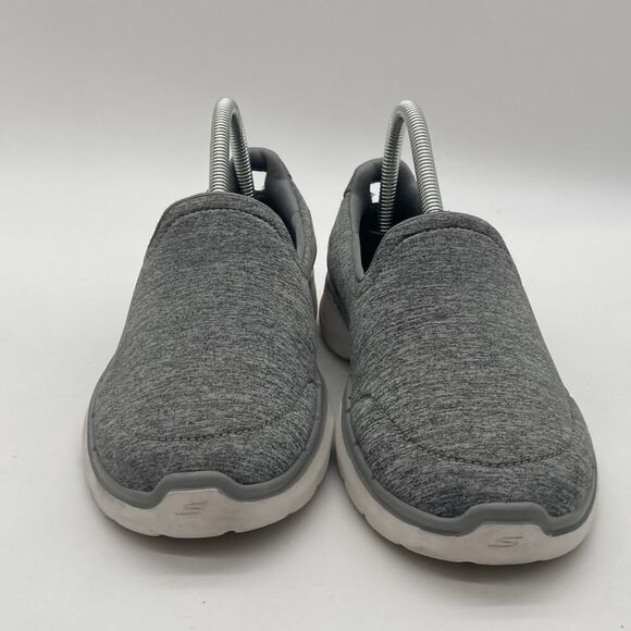 Womens Size 7.5 Skechers Go Walk 6 Grand Horizon Grey Slip On Walking Shoes - Picture 2 of 11